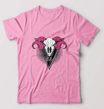 Load image into Gallery viewer, Ram Skull T-Shirt for Men-Light Baby Pink-Ektarfa.online
