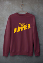 Load image into Gallery viewer, Runner Running Unisex Sweatshirt for Men/Women-Maroon-Ektarfa.online