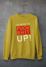 Load image into Gallery viewer, Fuck Unisex Sweatshirt for Men/Women-Mustard Yellow-Ektarfa.online