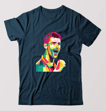 Load image into Gallery viewer, Novak Djokovic Tennis T-Shirt for Men-Petrol Blue-Ektarfa.online