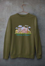 Load image into Gallery viewer, Welcome to Europe Unisex Sweatshirt for Men/Women-Olive Green-Ektarfa.online