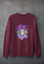 Load image into Gallery viewer, Psychedelic Lion Unisex Sweatshirt for Men/Women-Maroon-Ektarfa.online