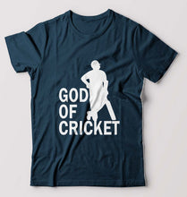 Load image into Gallery viewer, Sachin Tendulkar God T-Shirt for Men-Petrol Blue-Ektarfa.online