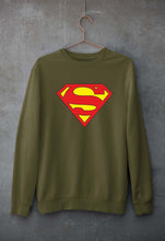 Load image into Gallery viewer, Superman Unisex Sweatshirt for Men/Women-Olive Green-Ektarfa.online