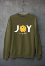Load image into Gallery viewer, Joy Emoji Unisex Sweatshirt for Men/Women-Olive Green-Ektarfa.online