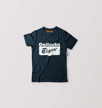Load image into Gallery viewer, Onitsuka Tiger Kids T-Shirt for Boy/Girl-Petrol Blue-Ektarfa.online