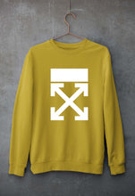 Load image into Gallery viewer, Off-white Unisex Sweatshirt for Men/Women-Mustard Yellow-Ektarfa.online