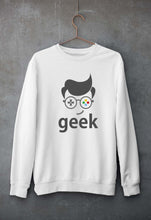Load image into Gallery viewer, Geek Unisex Sweatshirt for Men/Women-White-Ektarfa.online