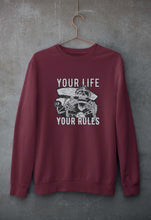 Load image into Gallery viewer, Skull Unisex Sweatshirt for Men/Women-Maroon-Ektarfa.online