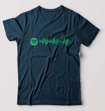 Load image into Gallery viewer, Spotify T-Shirt for Men-Petrol Blue-Ektarfa.online