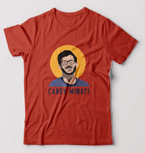 Load image into Gallery viewer, CarryMinati(Ajey Nagar) T-Shirt for Men-Brick Red-Ektarfa.online