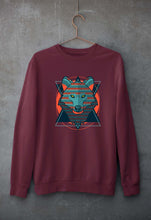 Load image into Gallery viewer, Fox Wolf Unisex Sweatshirt for Men/Women-Maroon-Ektarfa.online