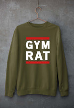 Load image into Gallery viewer, Gym Rat Unisex Sweatshirt for Men/Women-Olive Green-Ektarfa.online