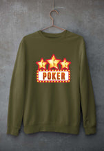 Load image into Gallery viewer, Poker Unisex Sweatshirt for Men/Women-Olive Green-Ektarfa.online