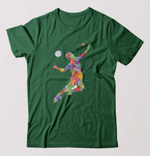 Load image into Gallery viewer, Badminton T-Shirt for Men-Bottle Green-Ektarfa.online