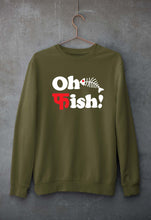 Load image into Gallery viewer, Fish Funny Unisex Sweatshirt for Men/Women-Olive Green-Ektarfa.online