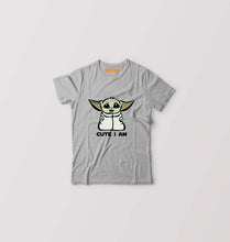Load image into Gallery viewer, Yoda Star Wars Kids T-Shirt for Boy/Girl-Grey-Ektarfa.online