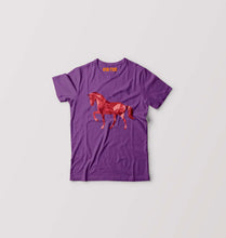 Load image into Gallery viewer, HORSE T-Shirt for Boy/Girl-Purple-Ektarfa.online