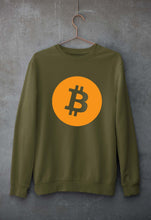 Load image into Gallery viewer, Cryptocurrency Bitcoin Unisex Sweatshirt for Men/Women-Olive Green-Ektarfa.online
