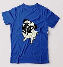 Load image into Gallery viewer, Pug Dog T-Shirt for Men-Royal Blue-Ektarfa.online