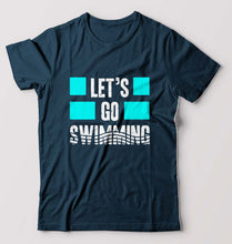 Load image into Gallery viewer, Swimming T-Shirt for Men-Petrol Blue-Ektarfa.online