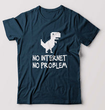 Load image into Gallery viewer, Internet T-Shirt for Men-Petrol Blue-Ektarfa.online