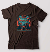 Load image into Gallery viewer, Fox Wolf T-Shirt for Men-Coffee Brown-Ektarfa.online