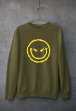 Load image into Gallery viewer, Evil Smile Emoji Unisex Sweatshirt for Men/Women-Olive Green-Ektarfa.online