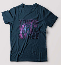 Load image into Gallery viewer, Young Wild Free T-Shirt for Men-Petrol Blue-Ektarfa.online
