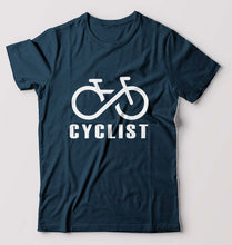 Load image into Gallery viewer, Cyclist T-Shirt for Men-Petrol Blue-Ektarfa.online