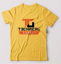 Load image into Gallery viewer, Technical Guruji(Gaurav Chaudhary) T-Shirt for Men-Golden Yellow-Ektarfa.online