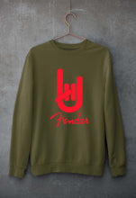 Load image into Gallery viewer, Fender Rock Hand Unisex Sweatshirt for Men/Women-Olive Green-Ektarfa.online