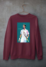 Load image into Gallery viewer, Novak Djokovic Tennis Unisex Sweatshirt for Men/Women-Maroon-Ektarfa.online