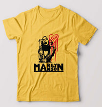 Load image into Gallery viewer, Marilyn Manson T-Shirt for Men-Golden Yellow-Ektarfa.online