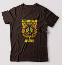 Load image into Gallery viewer, Psychedelic Love T-Shirt for Men-Coffee Brown-Ektarfa.online