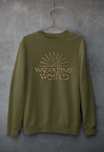 Load image into Gallery viewer, Wizarding World Unisex Sweatshirt for Men/Women-Olive Green-Ektarfa.online
