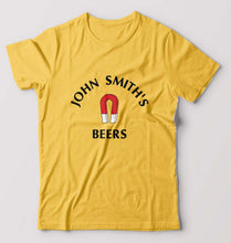 Load image into Gallery viewer, John Smith's Beers T-Shirt for Men-Golden Yellow-Ektarfa.online