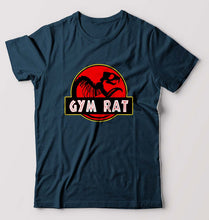 Load image into Gallery viewer, Gym Rat T-Shirt for Men-Petrol Blue-Ektarfa.online