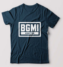 Load image into Gallery viewer, Battlegrounds Mobile India (BGMI) T-Shirt for Men-Petrol Blue-Ektarfa.online