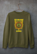 Load image into Gallery viewer, Psychedelic Love Unisex Sweatshirt for Men/Women-Olive Green-Ektarfa.online