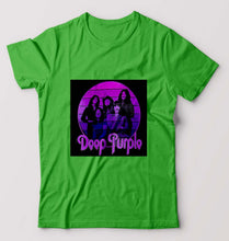 Load image into Gallery viewer, Deep Purple T-Shirt for Men-flag green-Ektarfa.online