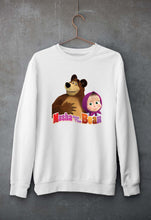 Load image into Gallery viewer, Masha and the Bear Unisex Sweatshirt for Men/Women-White-Ektarfa.online