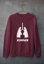 Load image into Gallery viewer, Runner Running Unisex Sweatshirt for Men/Women-Maroon-Ektarfa.online