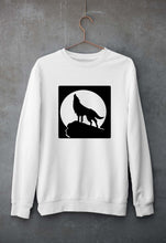 Load image into Gallery viewer, Wolf Unisex Sweatshirt for Men/Women-White-Ektarfa.online
