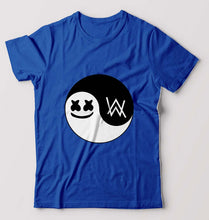Load image into Gallery viewer, alan walker marshmello T-Shirt for Men-Royal Blue-Ektarfa.online