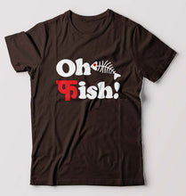Load image into Gallery viewer, Fish Funny T-Shirt for Men-Coffee Brown-Ektarfa.online