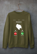 Load image into Gallery viewer, Manali Calling Unisex Sweatshirt for Men/Women-Olive Green-Ektarfa.online