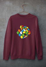 Load image into Gallery viewer, Rubik's Cube Unisex Sweatshirt for Men/Women-Maroon-Ektarfa.online