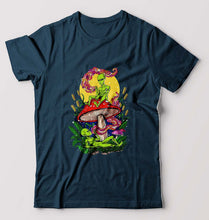 Load image into Gallery viewer, Trippy Psychedelic Weed Stoned T-Shirt for Men-Petrol Blue-Ektarfa.online