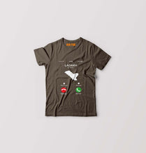 Load image into Gallery viewer, Ladakh Calling Kids T-Shirt for Boy/Girl-Olive Green-Ektarfa.online